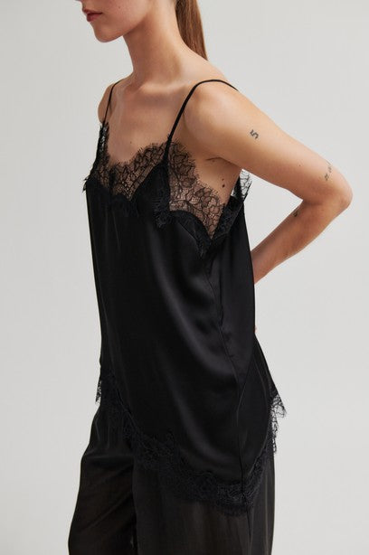Second Female Lacia Strap Top - Black