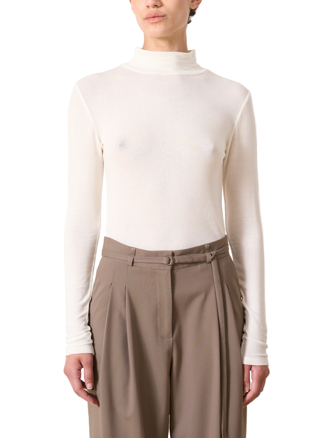 Edited Cassandra Longsleeve (Sheer) - Egret