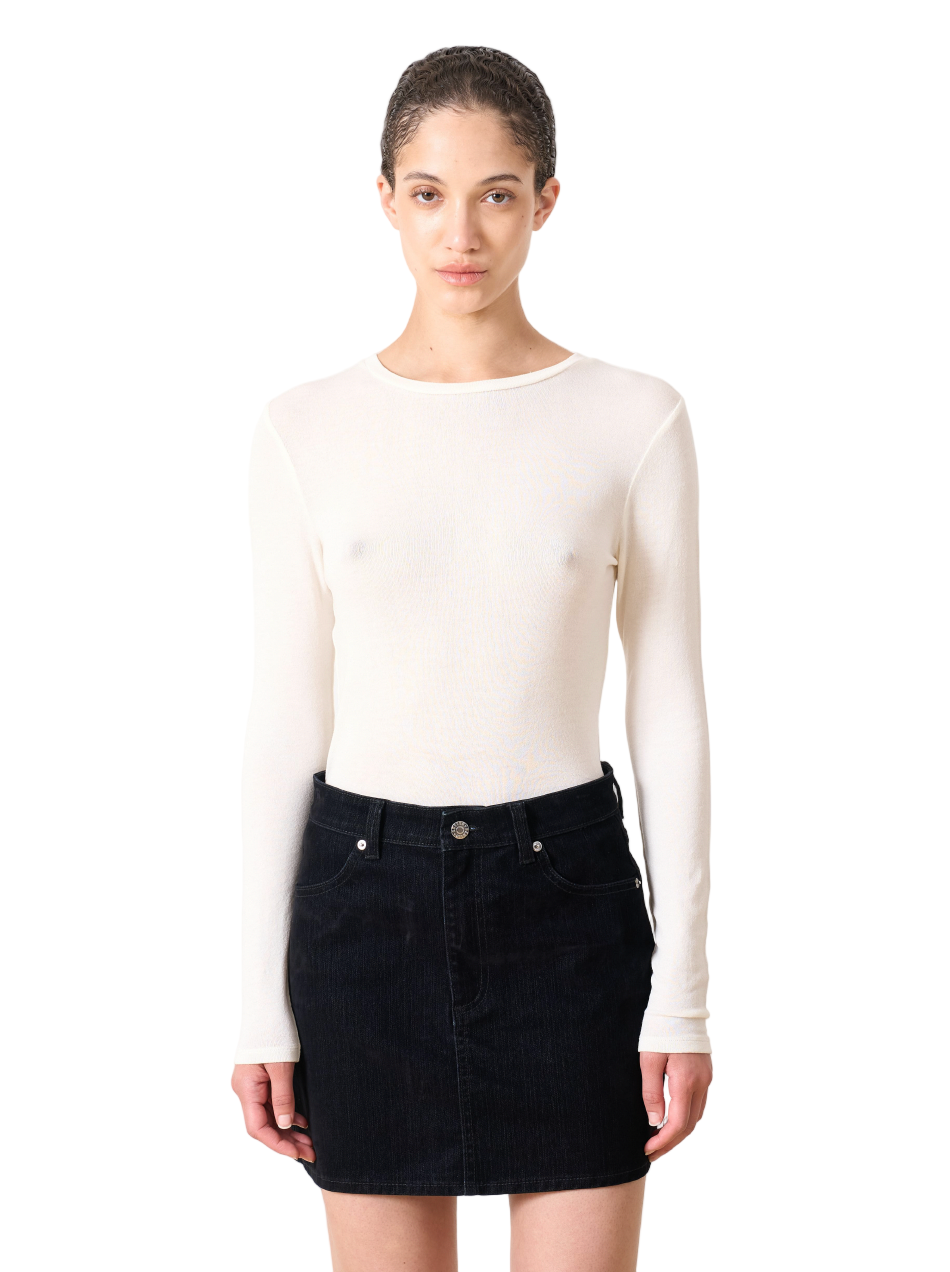 Edited Ginger Longsleeve (Sheer) - Egret