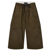 Haute l'Amitié Pull On Cargo Bermudas - Army