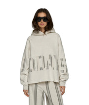 10Days The Statement Logo Hoodie - Soft White Melee