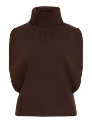 Rouge Edit Cleo Roll Neck Knit - Chicory Coffee