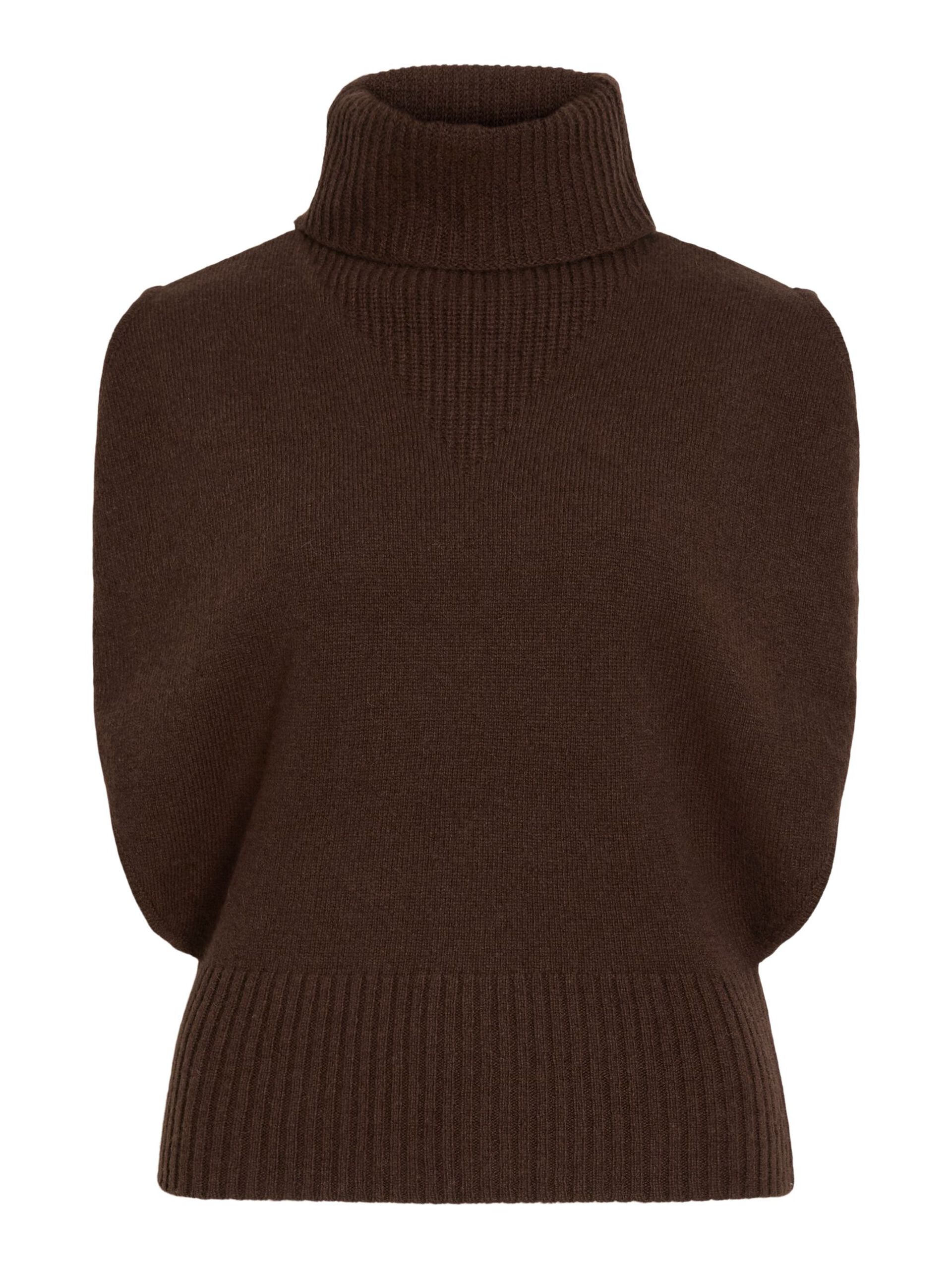 Rouge Edit Cleo Roll Neck Knit - Chicory Coffee