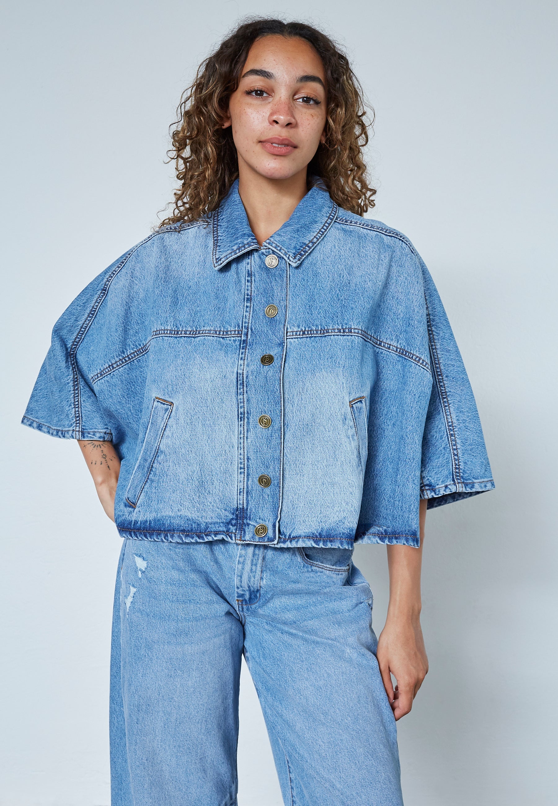 Sisters Point Felka Jacket - M. Blue Wash