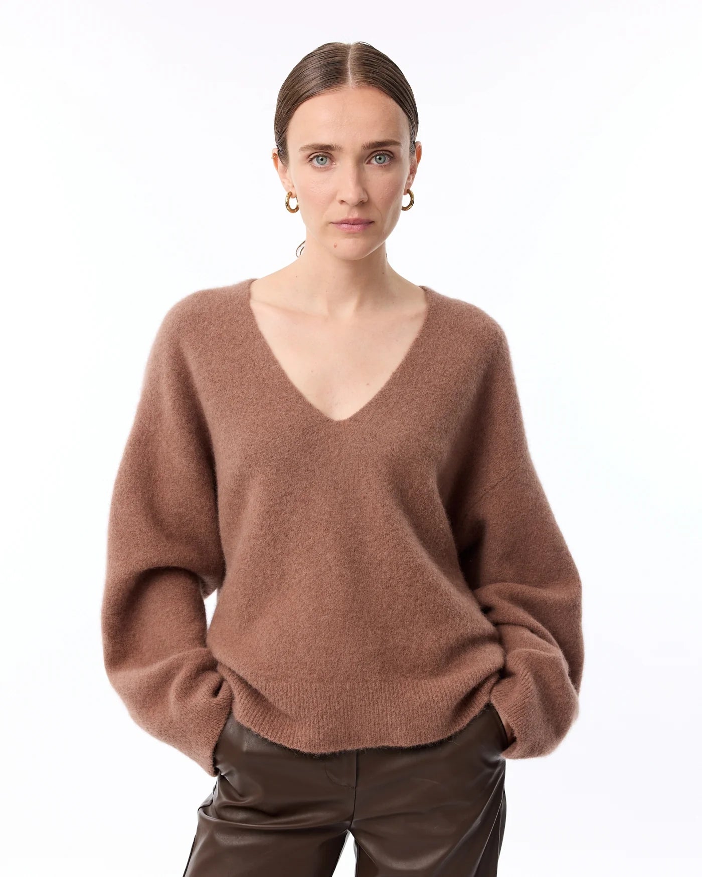 Knit-ted Lucia Pullover - Maron