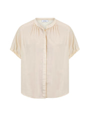 Knit-ted Lotus Blouse - Ivory