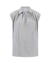 Knit-ted Rose Blouse - Blue