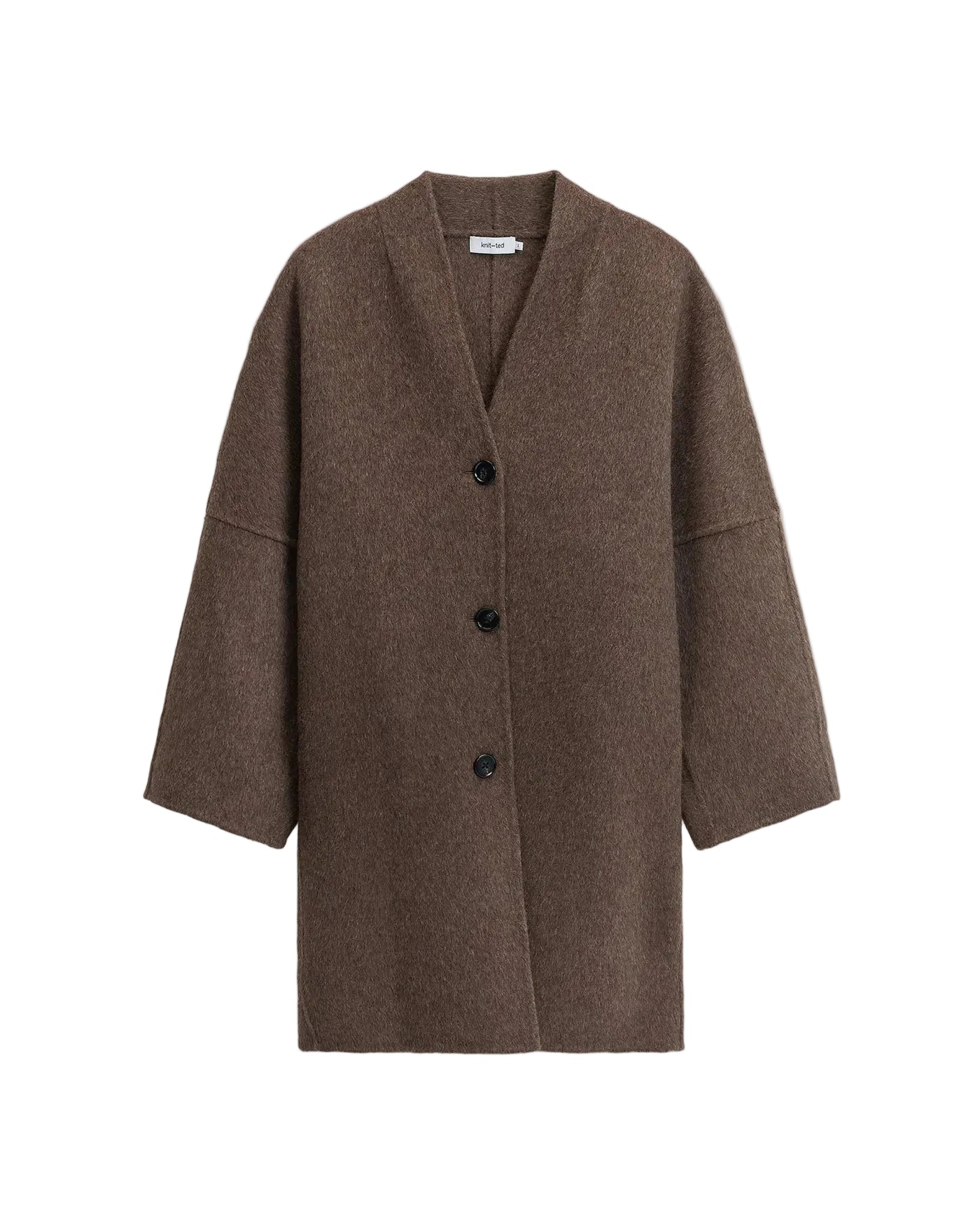 Knit-ted Ines Coat - Choco