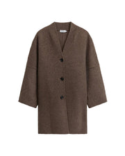 Knit-ted Ines Coat - Choco