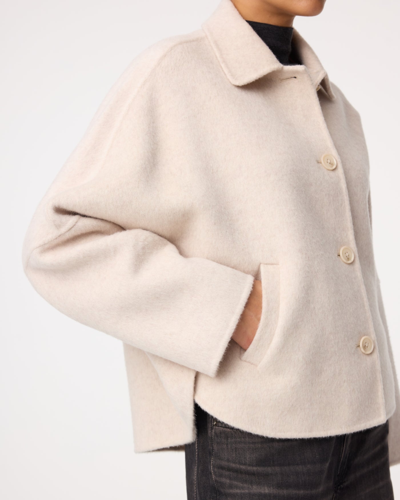Knit-ted Flyn Jacket - Creme