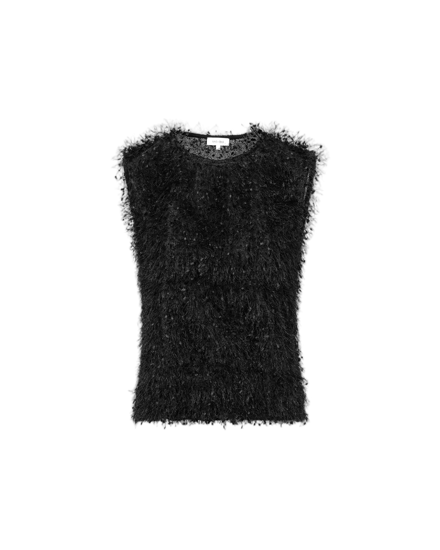 Knit-ted Polly Top - Black