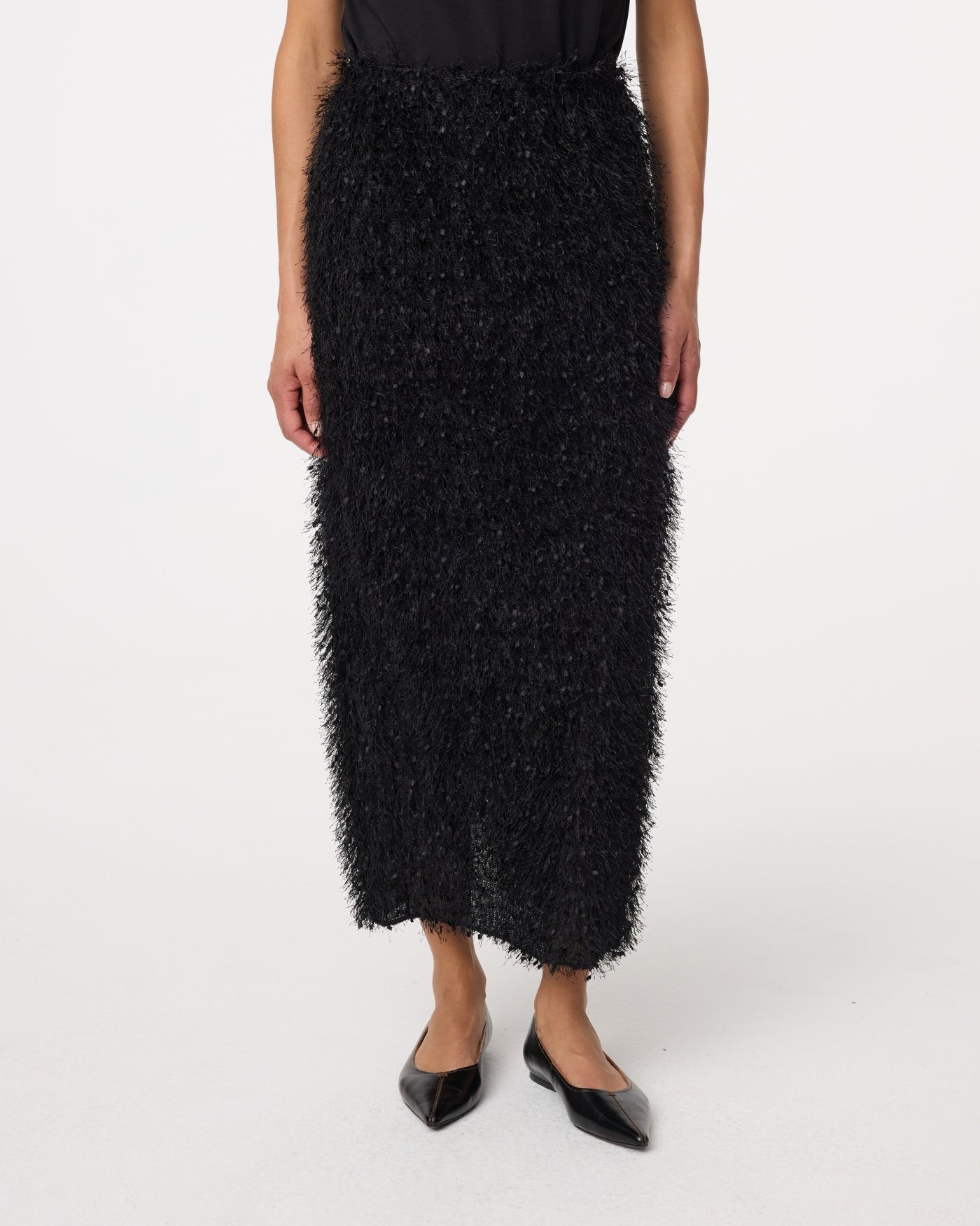 Knit-ted Puck Skirt - Black