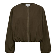 Co'couture Luna Balloon Zip Jacket - Military Olive