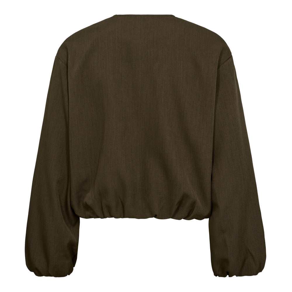 Co'couture Luna Balloon Zip Jacket - Military Olive