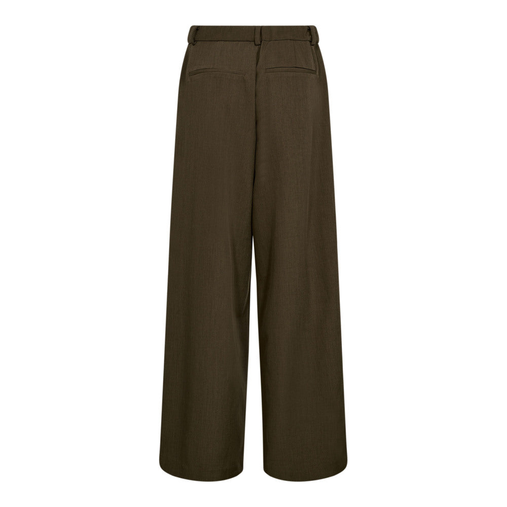 Co'couture Luna Eyelet Wide LL Pant - Military Olive
