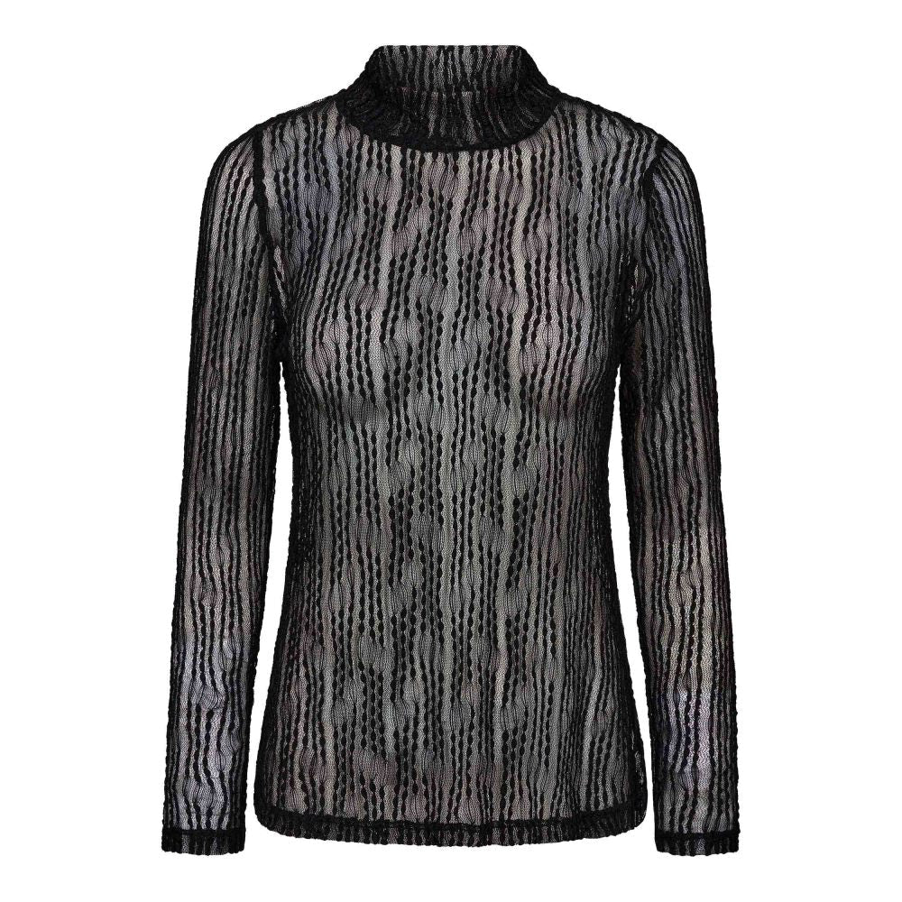 Co'couture Barb Turtleneck Blouse - Black