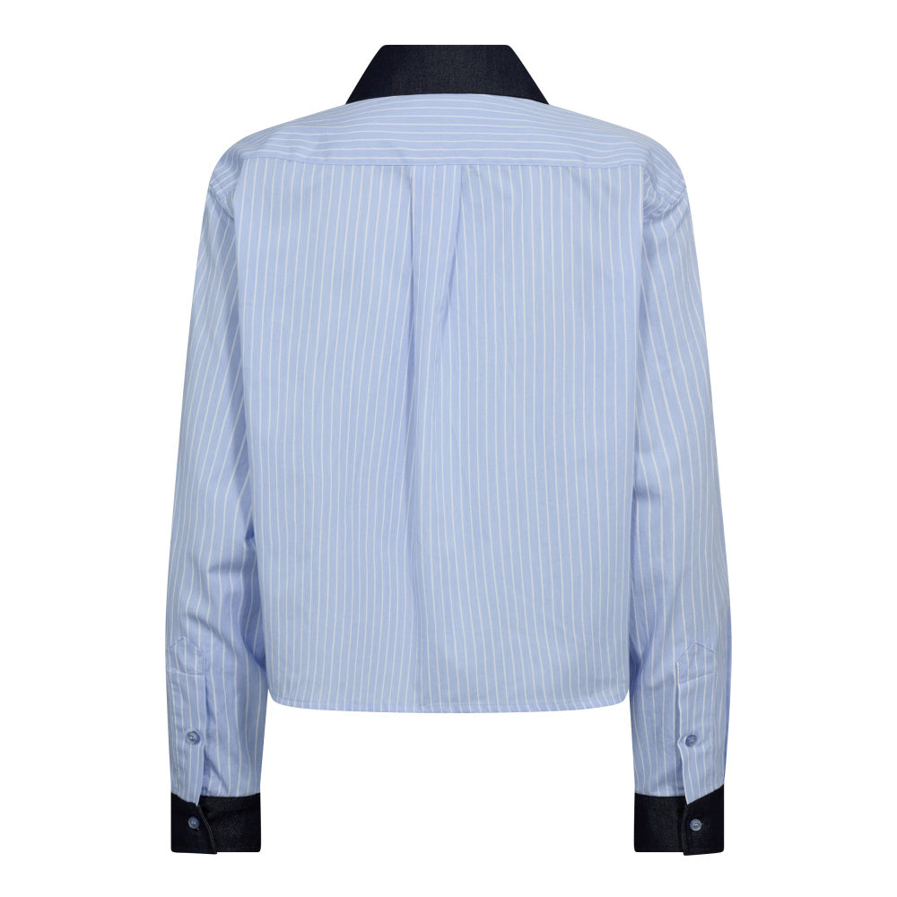 Co'couture Nelson Stripe Shirt - Pale Blue