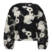 Co'couture Fleur Fluffy Blouse - Black