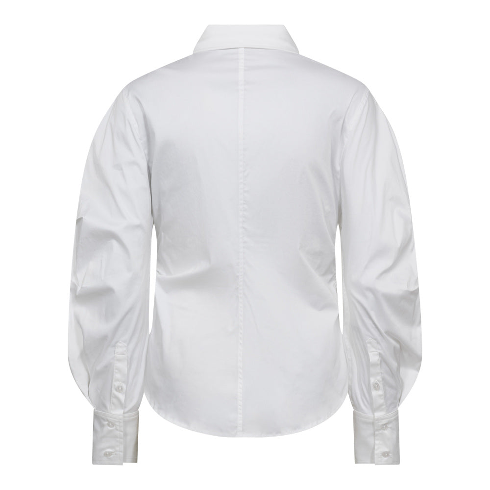 Co'couture Sanna Asym Placket Shirt - White