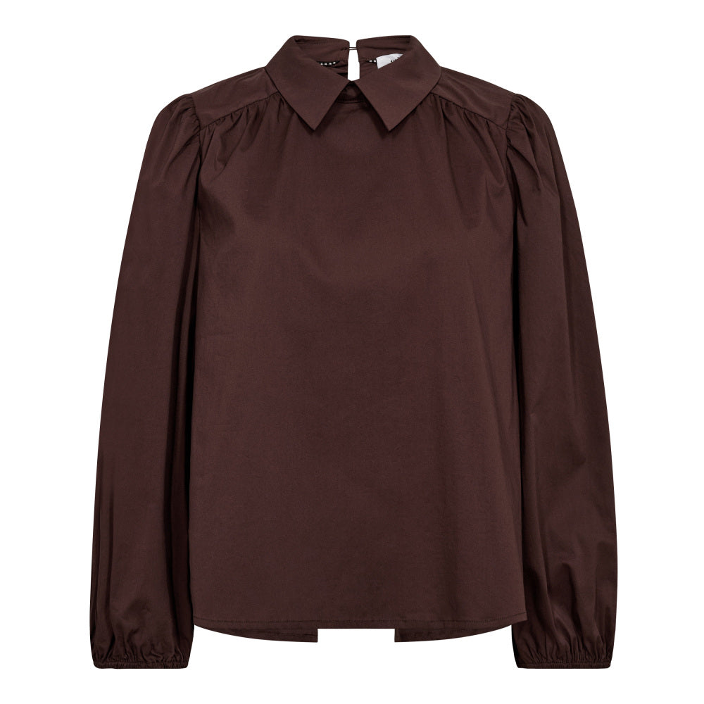 Co'couture Sanna Drawstring Blouse - Dark Brown