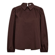 Co'couture Sanna Drawstring Blouse - Dark Brown
