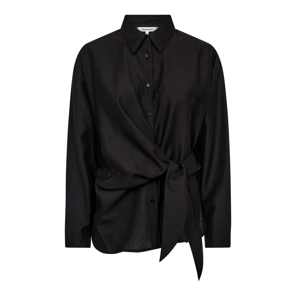 Co'couture Idina Tie Shirt - Black