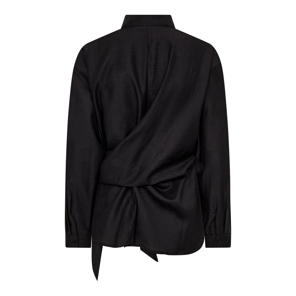 Co'couture Idina Tie Shirt - Black