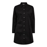 Co'couture Poppy Eyelet Tie Shirt Dress - Black