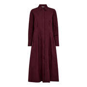 Co'couture Poppy Shirt Long Dress - Winered