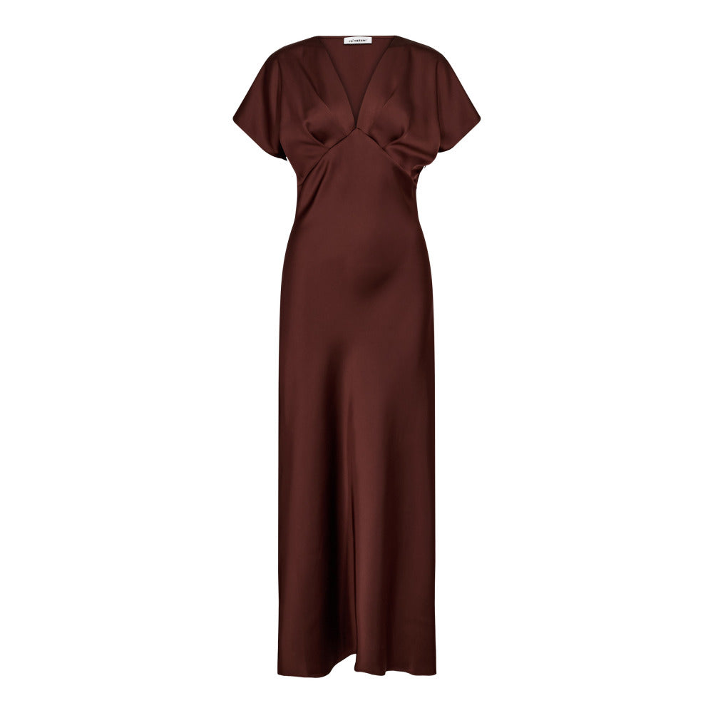 Co'couture Safira V-Dress - Dark Brown