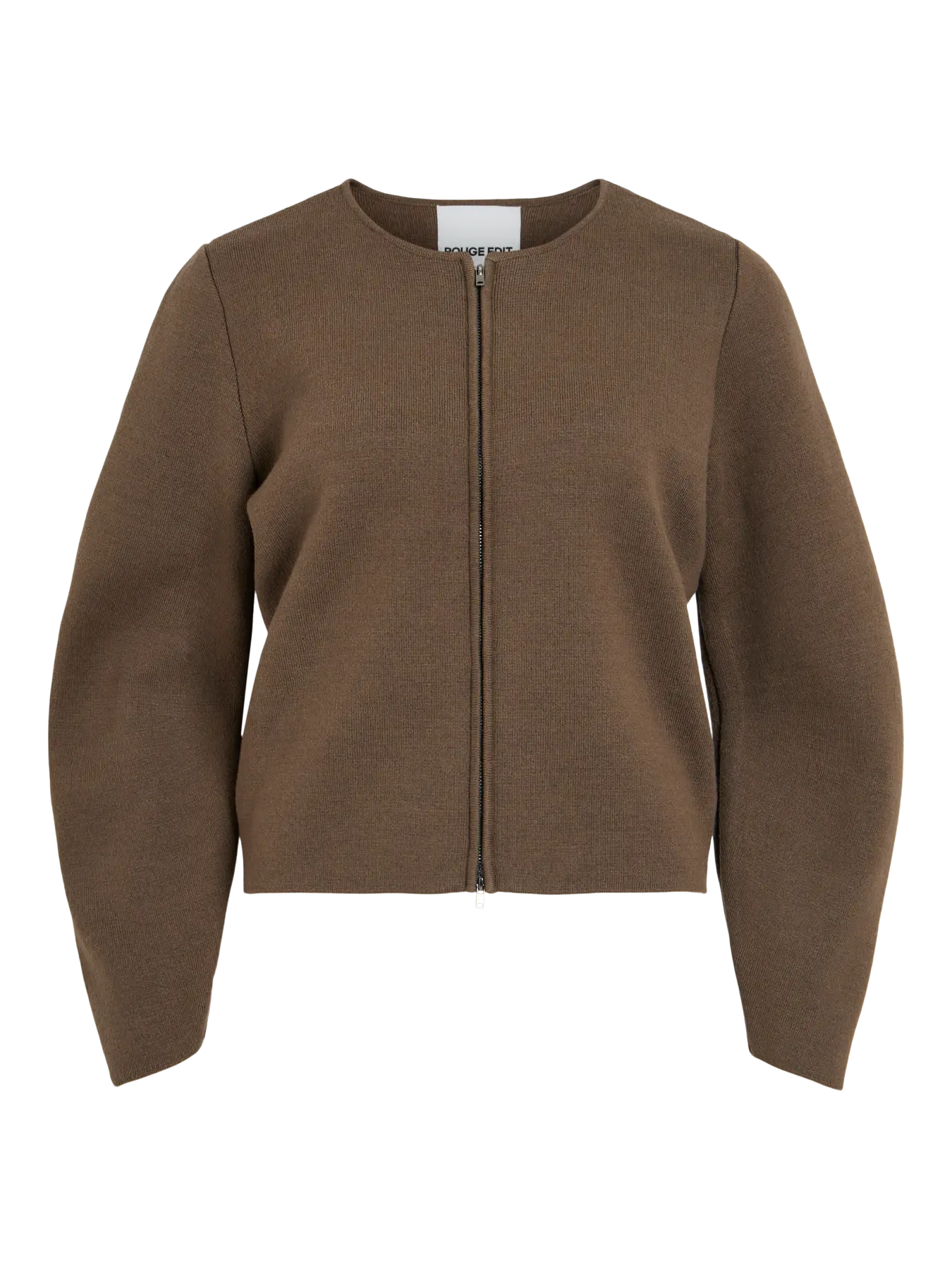 Rouge Edit Lucila LS Zip Cardigan - Canteen