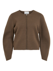 Rouge Edit Lucila LS Zip Cardigan - Canteen
