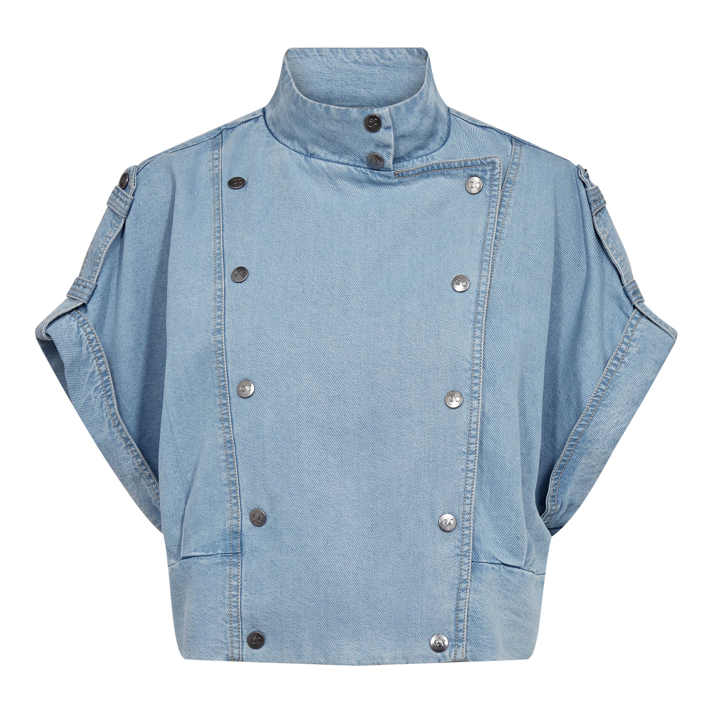 Co'couture Tilly Vest - Fade Denim