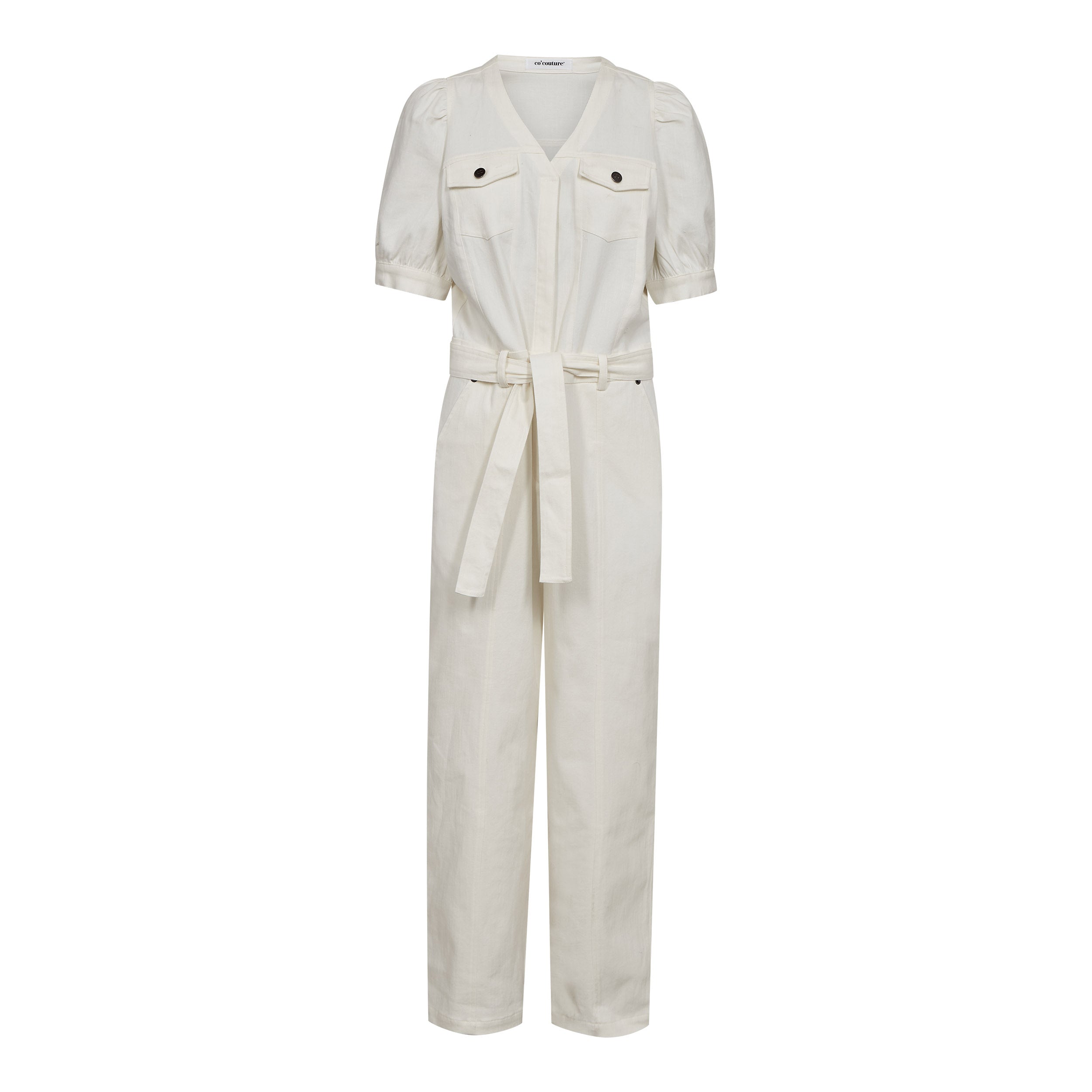 Co'couture Mateo SS Jumpsuit - Off White