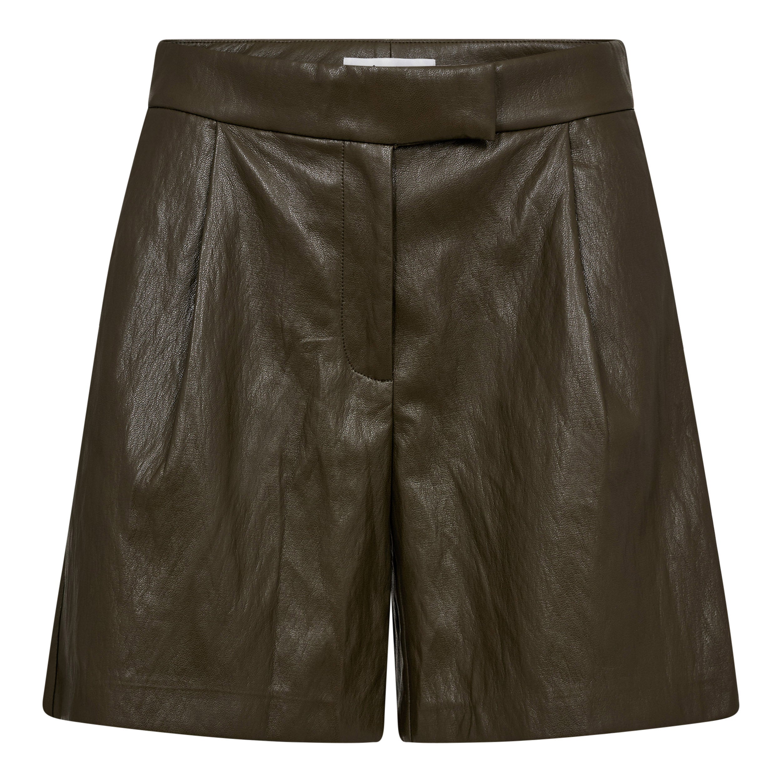 Co'couture Gitt Pleat Shorts - Army