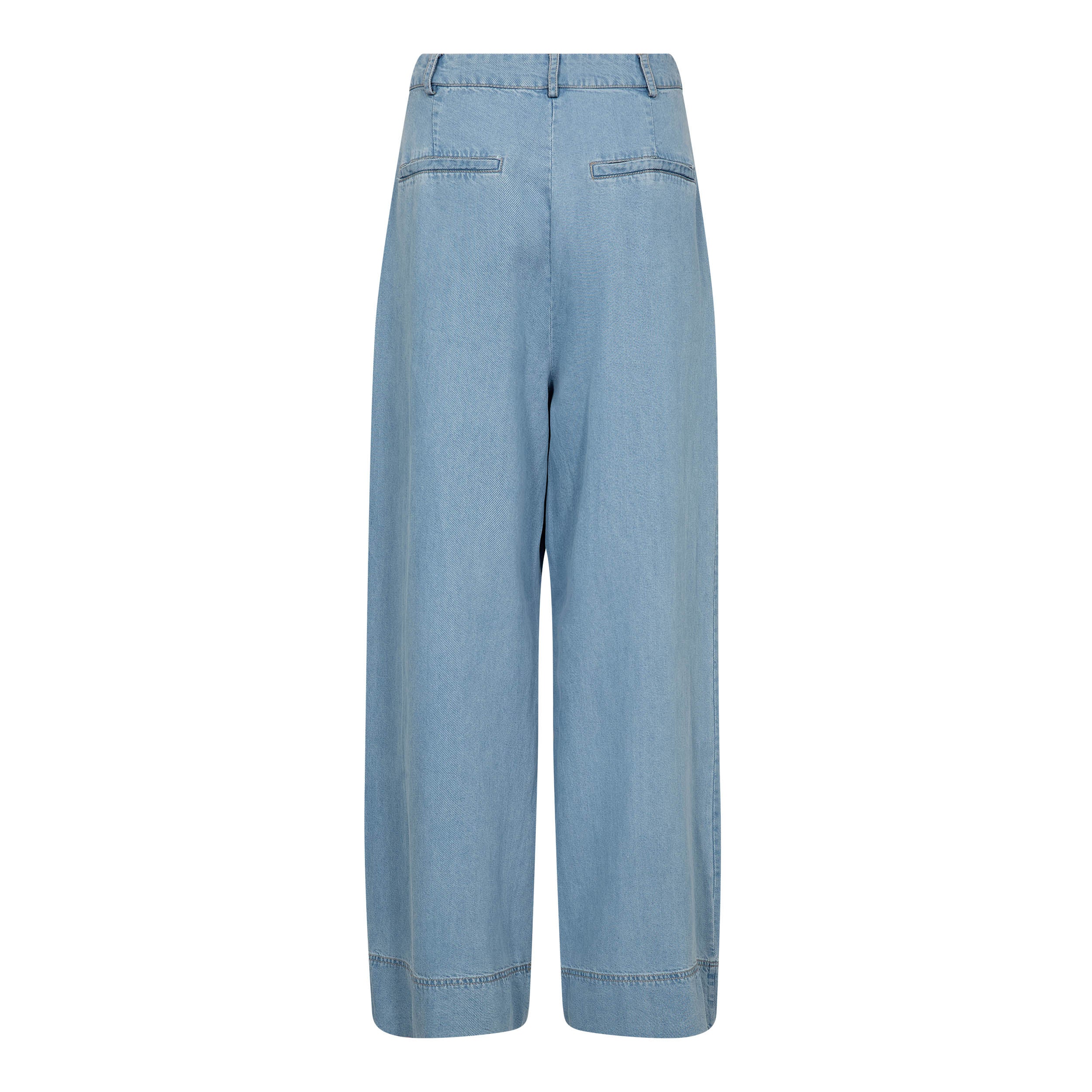 Co'couture Tilly Pleat Pant - Fade Denim