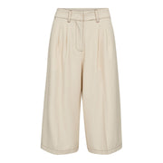 Co'couture Terry Pleat Bermuda - Bisquit
