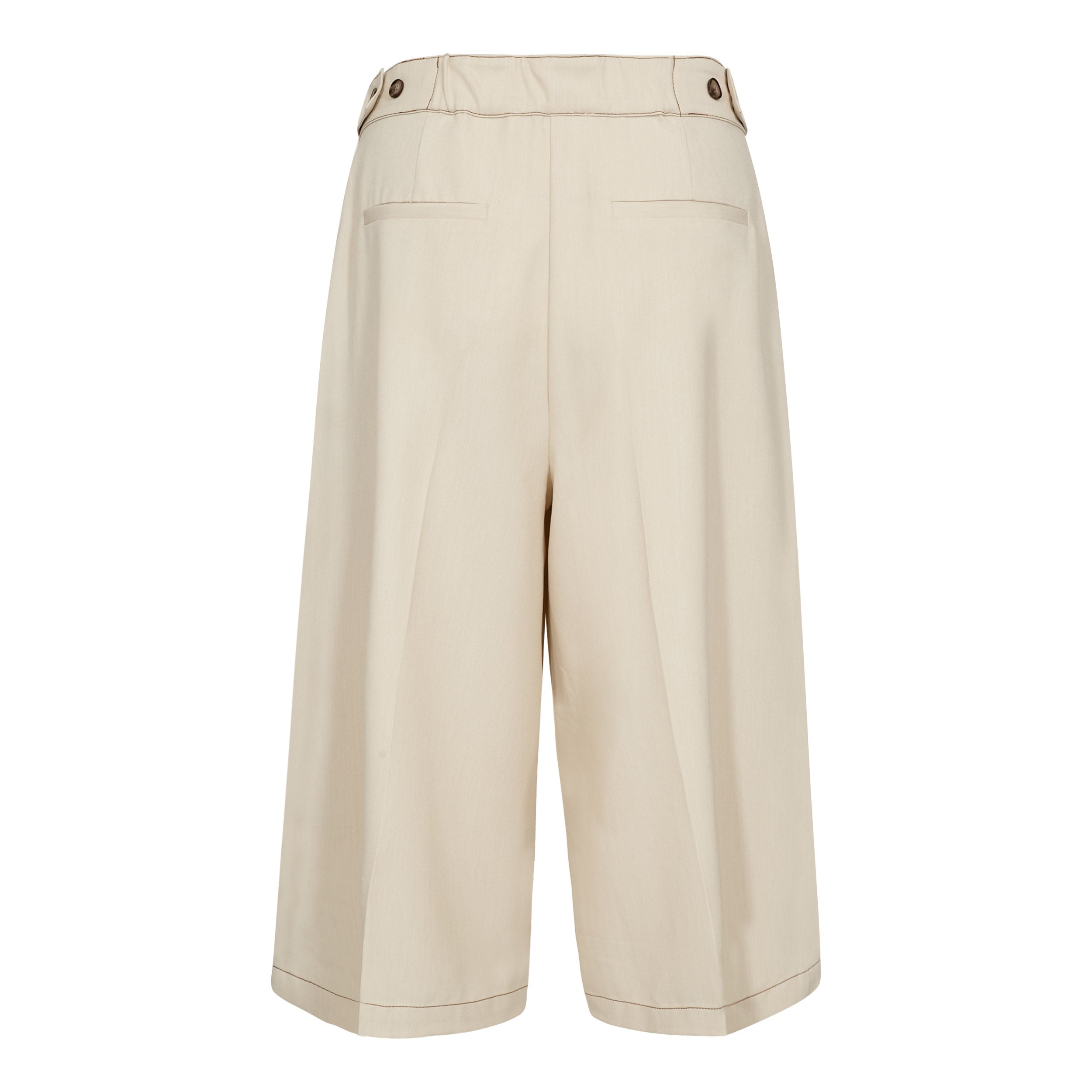 Co'couture Terry Pleat Bermuda - Bisquit