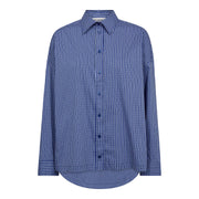 Co'couture Aniza Oversize Slit Shirt - New Blue