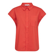 Co'couture Elara Slit Back Shirt - Flame