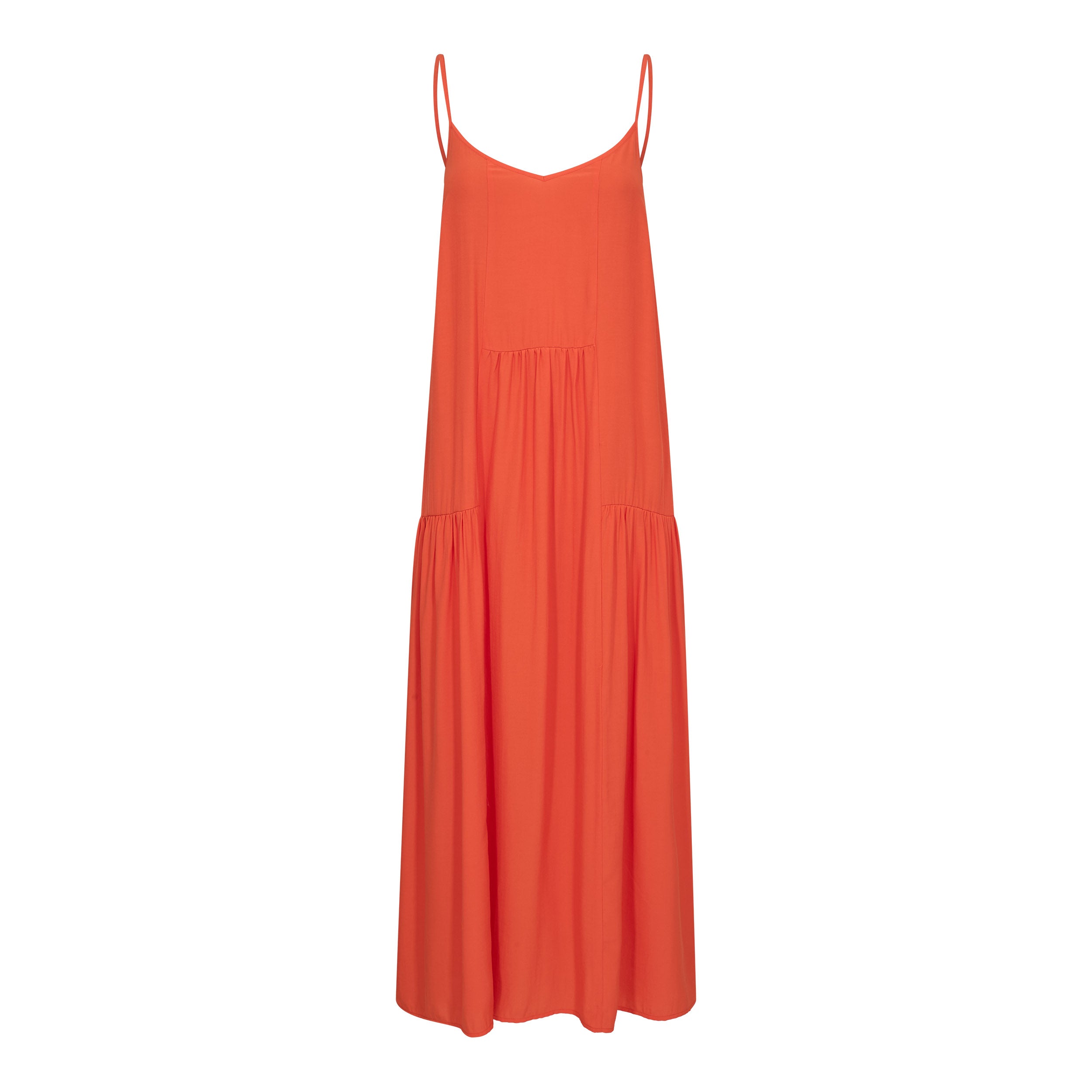 Co'couture Sunrise Block Strap Dress - Flame