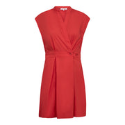 Co'couture Elara Crop Wrap Dress - Flame
