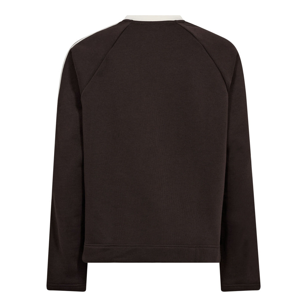 Co'couture Batu Coco V-Sweat - Dark Brown