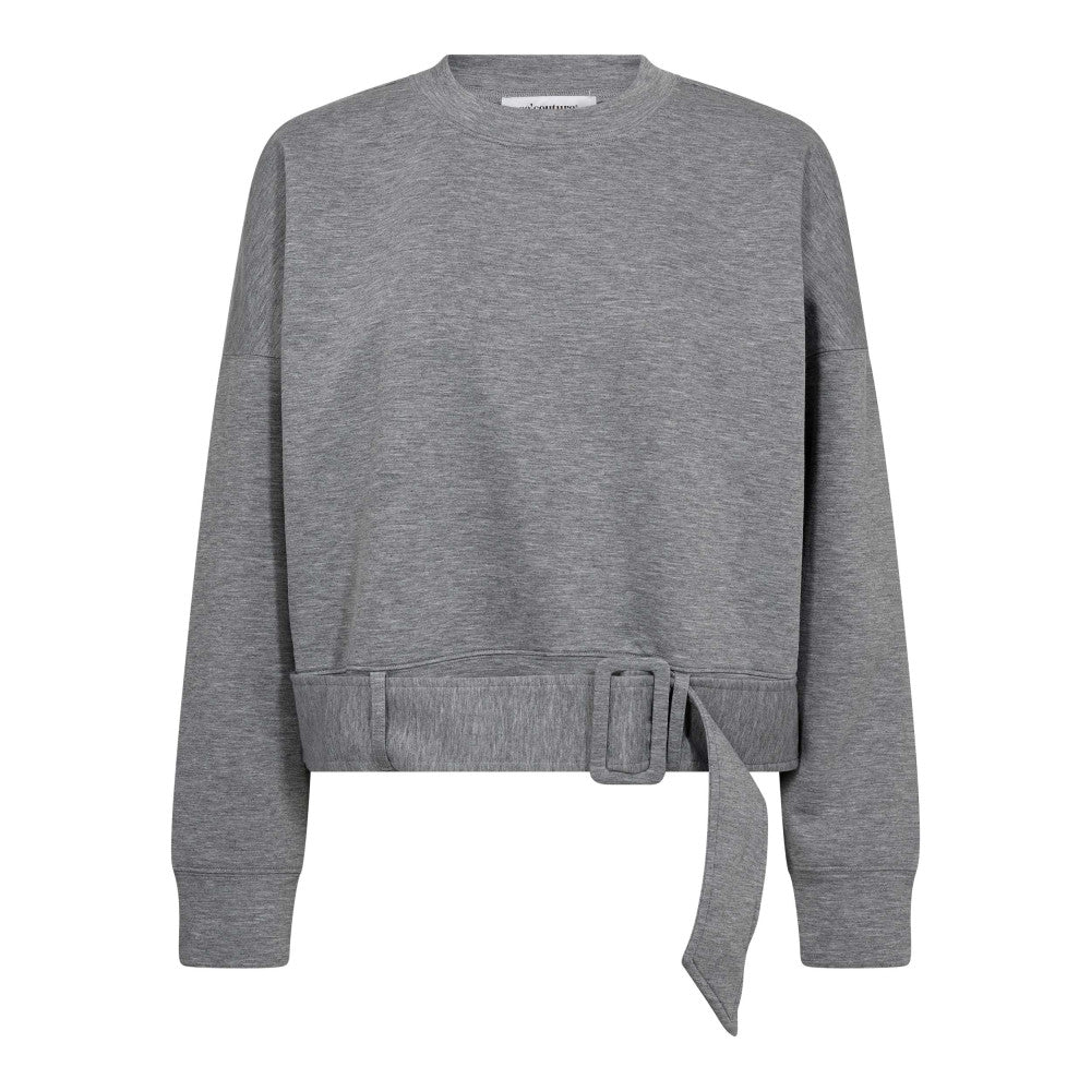 Co'couture Lance Belt Sweat - Grey Melange