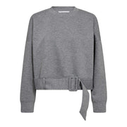 Co'couture Lance Belt Sweat - Grey Melange