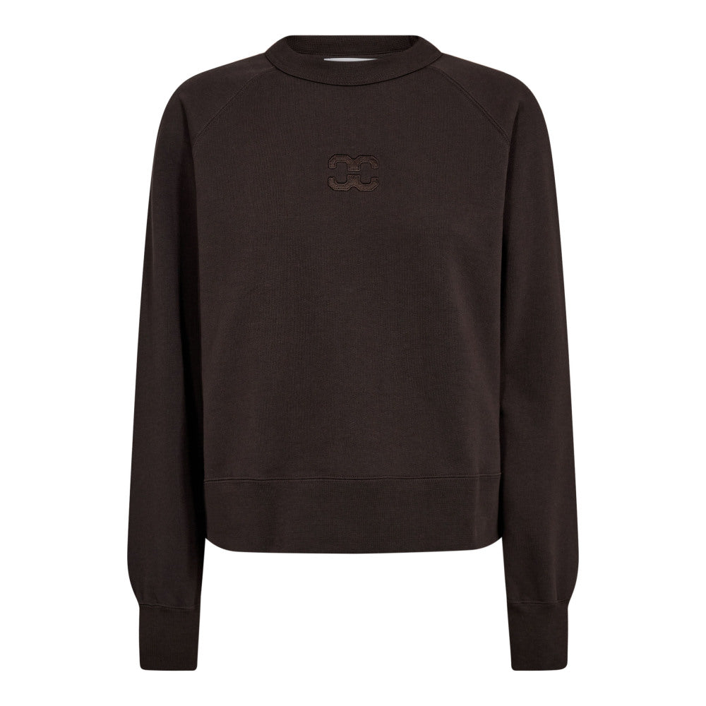 Co'couture Eris Emb Sweat - Dark Brown