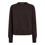 Co'couture Eris Emb Sweat - Dark Brown