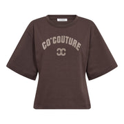 Co'couture Zenga Tee O-Neck - Dark Brown