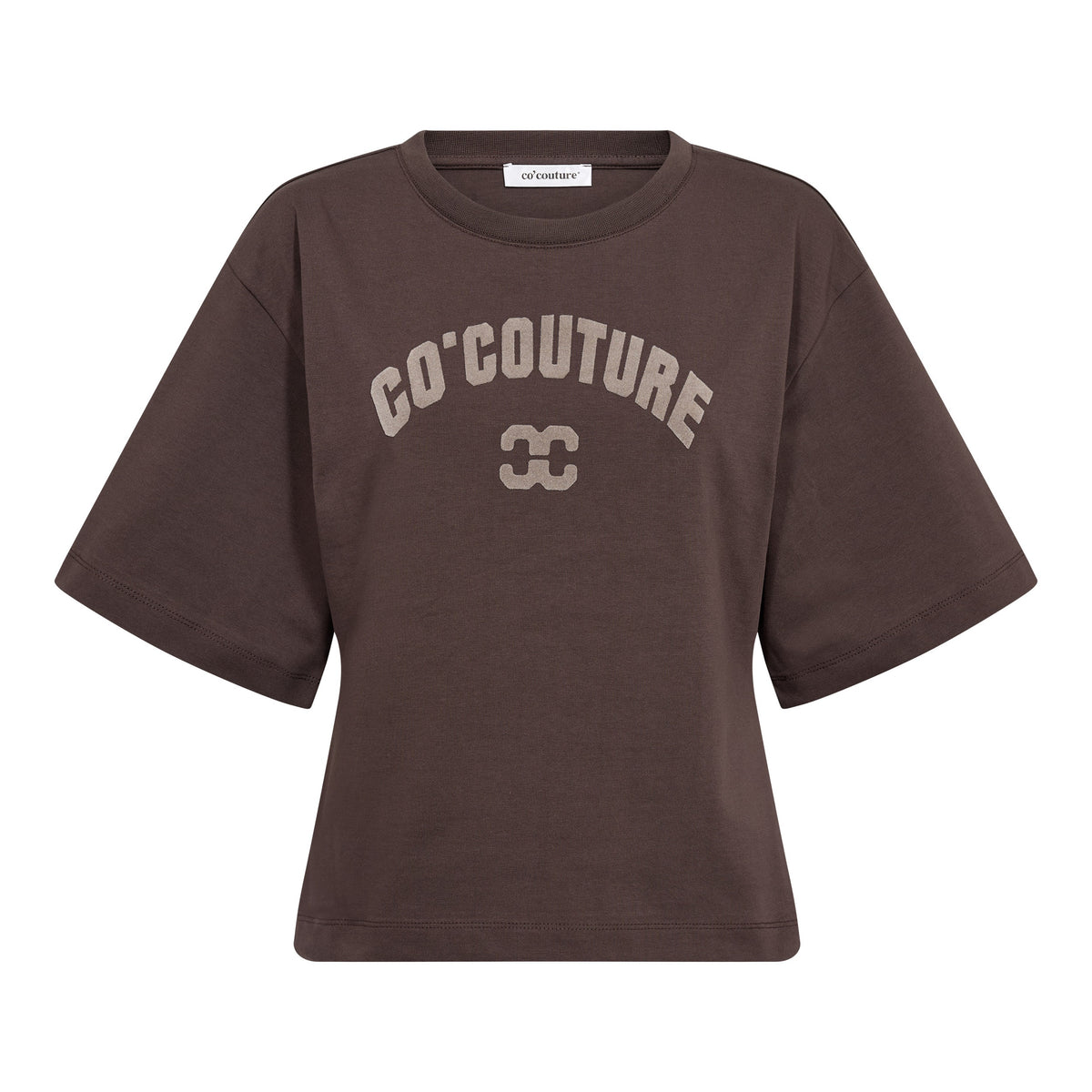 Co'couture Zenga Tee O-Neck - Dark Brown