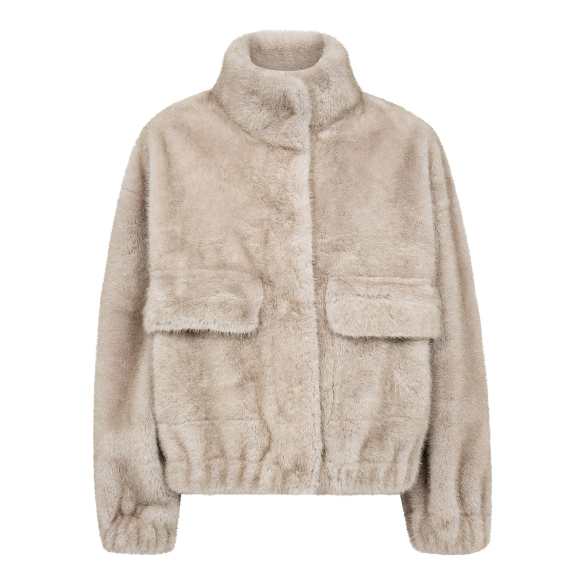 Co'couture Casio Teddy Jacket - Light Grey